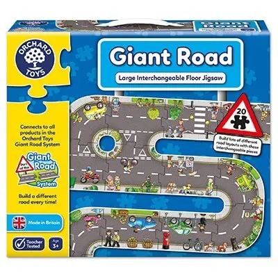 Giant Road Floor Puzzle – 20-Piece Illustrated Jigsaw By Orchard Toys 1