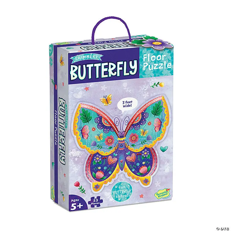 Giant Shimmering Butterfly Floor Puzzle 1