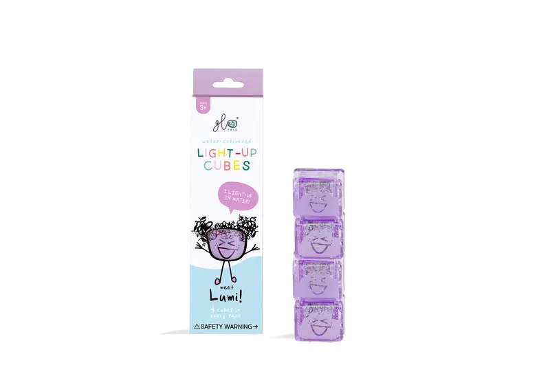 Glo Pals Lumi Light-Up Bath Cubes – Set Of 4 1