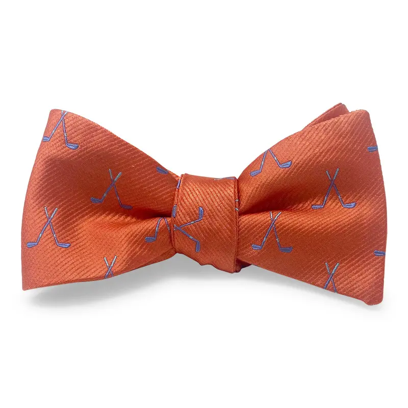 Golf Clubs Orange Bow Tie 1