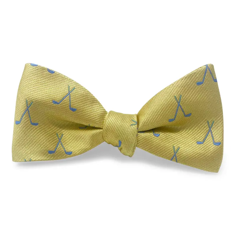 Golf Clubs Yellow Bow Motif 1