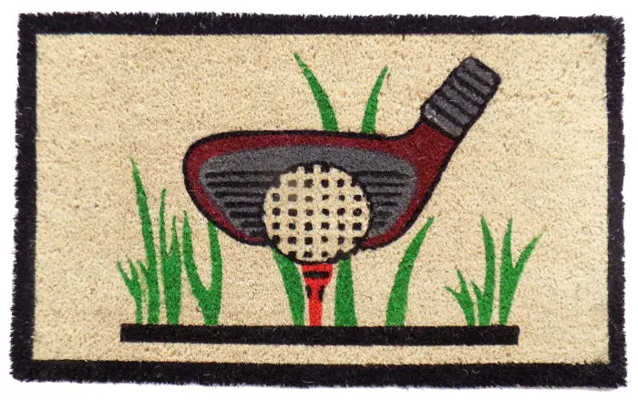Golf Enthusiast Pvc Doormat For Fans 1