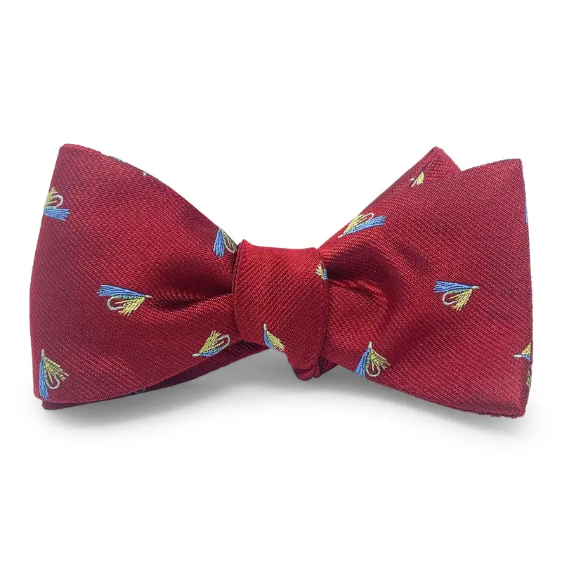 Gone Fishing Today Red Bow Tie 1