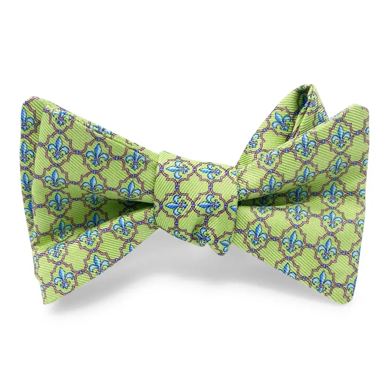 Green Bow Fleur De Lis Sandals 1