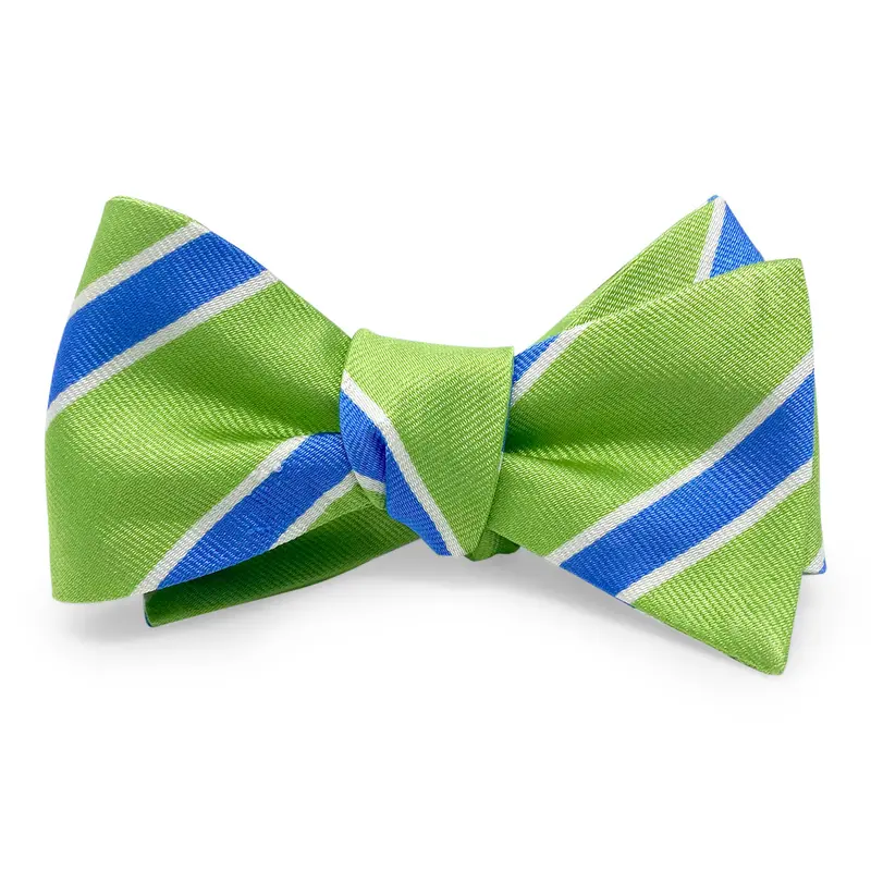 Green Longview Pattern Hair Bow 1