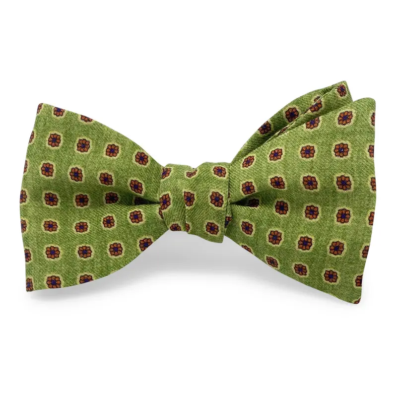 Green Tannenwood Bow Hair Clip 1