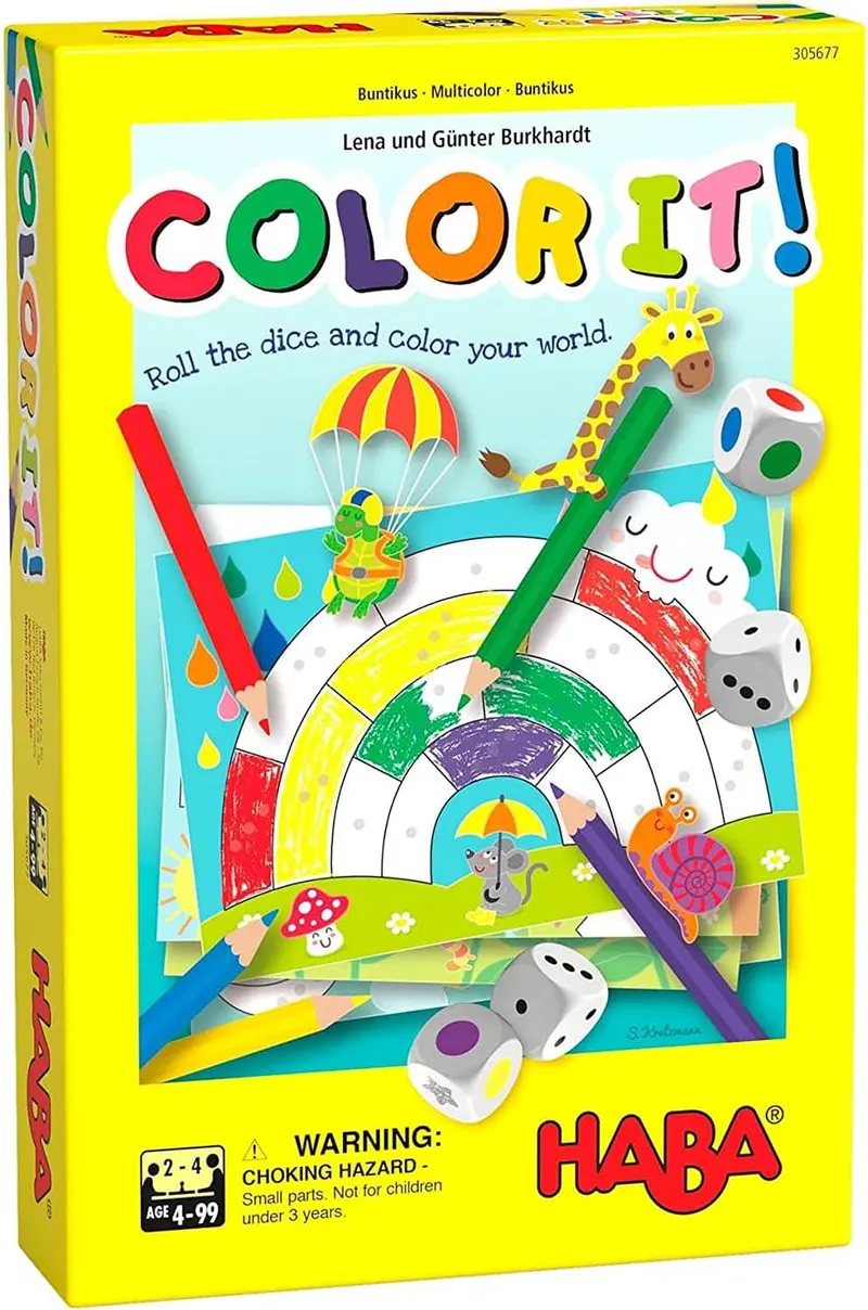 Haba Colour It! Roll & Draw Coloring Game – Creative Dice-Based Activity 1