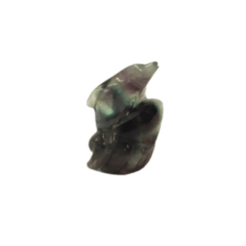 Hand-Carved Fluorite Dolphin Sculpture Pair 1