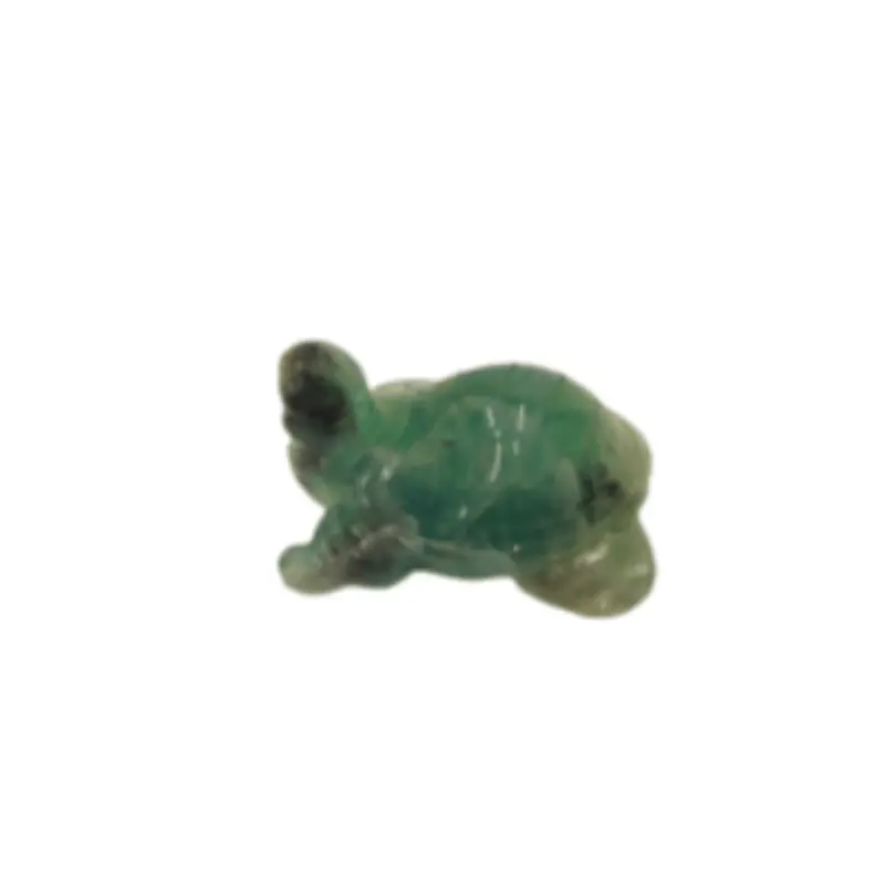 Hand-Carved Fluorite Turtle Sculpture – Natural Healing Stone Figurine 1