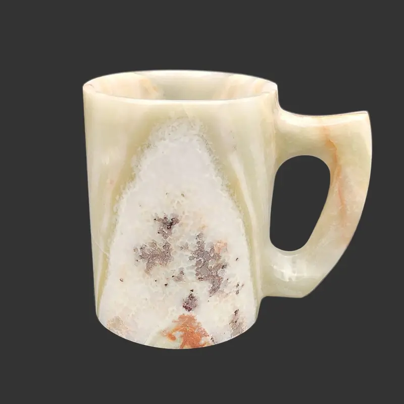 Hand-Carved Onyx Coffee Mug 1