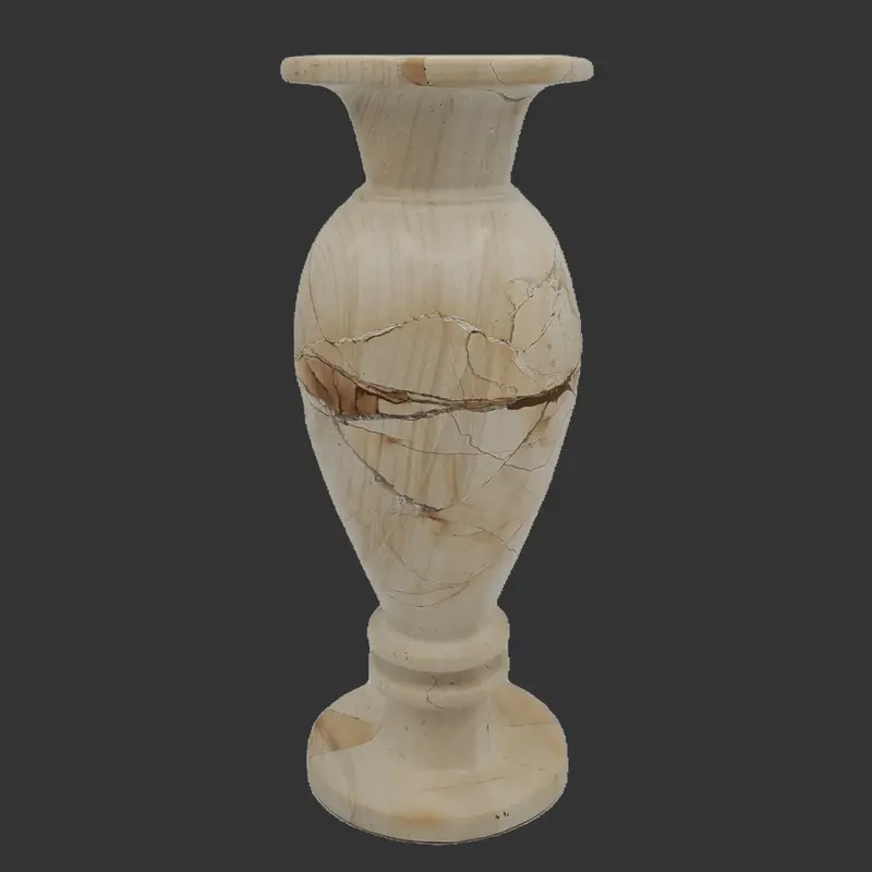 Hand-Carved Onyx Vase – Artisan Stone Vessel Decor 3