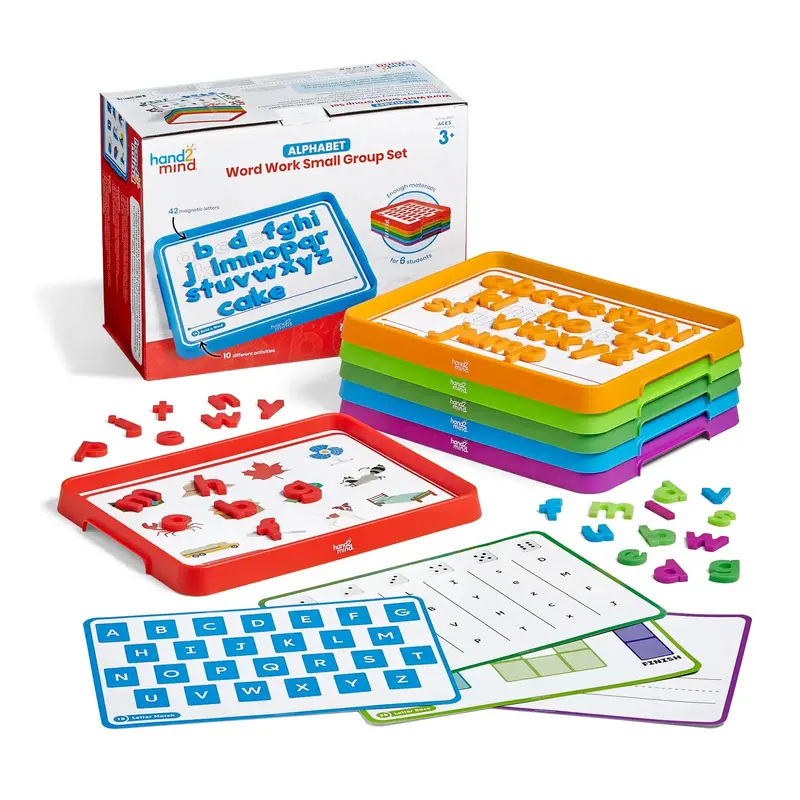 Hand2Mind Alphabet Word Work Kit – Small Group Literacy Learning Set 1