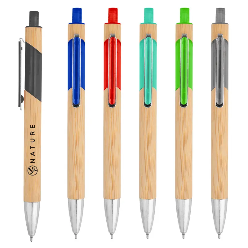 Handcrafted Willow Bamboo Pen – Sustainable, Smooth-Rolling Ink Delivery 1