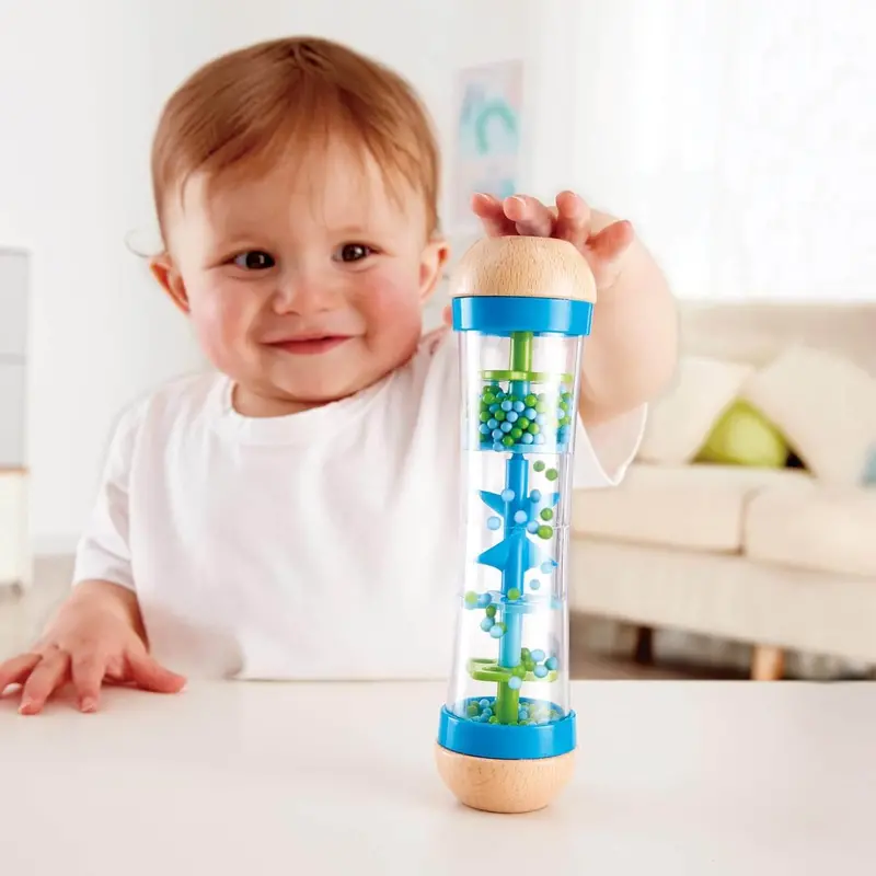 Hape Beaded Raindrop Sensory Toy In Blue 1