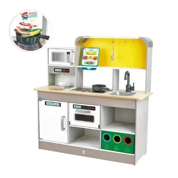 Hape Deluxe Pretend Kitchen Playset With Fan Fryer 1