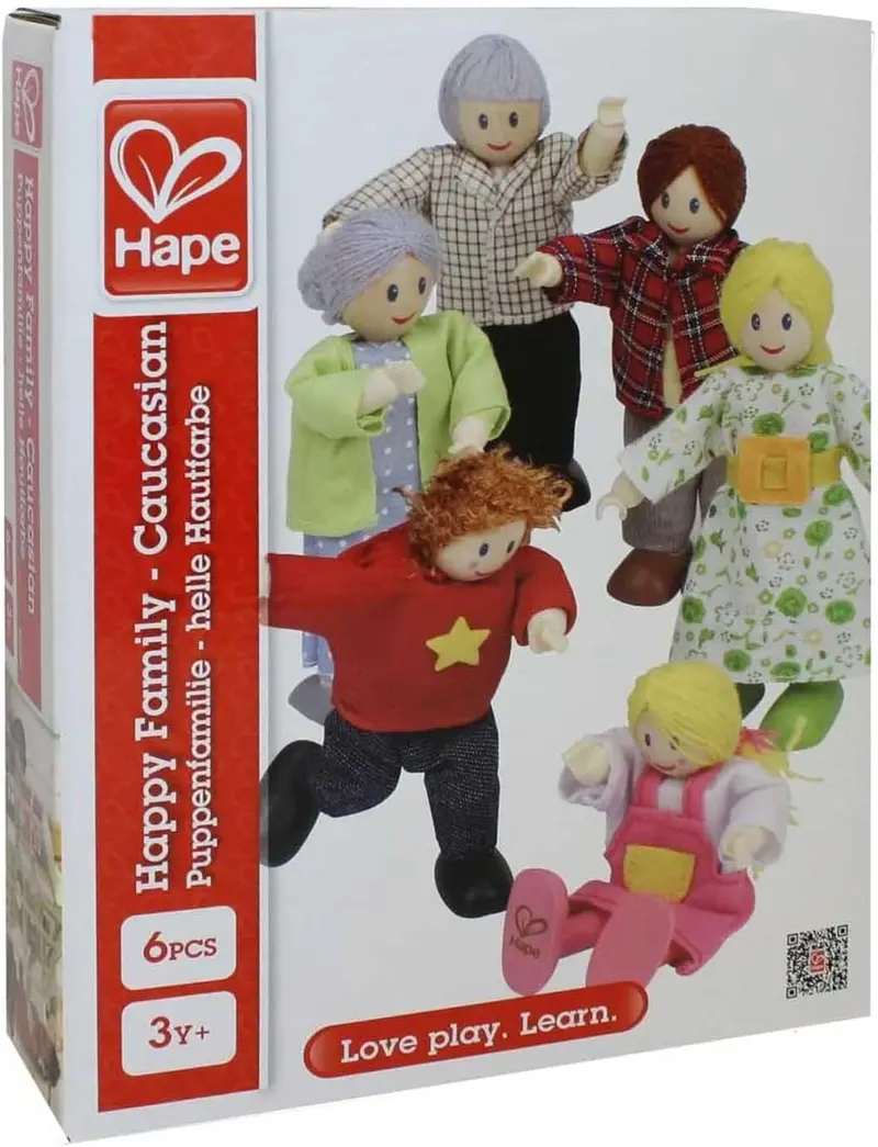 Hape Happy Family Dollhouse Set – Multiethnic Figures Edition 1
