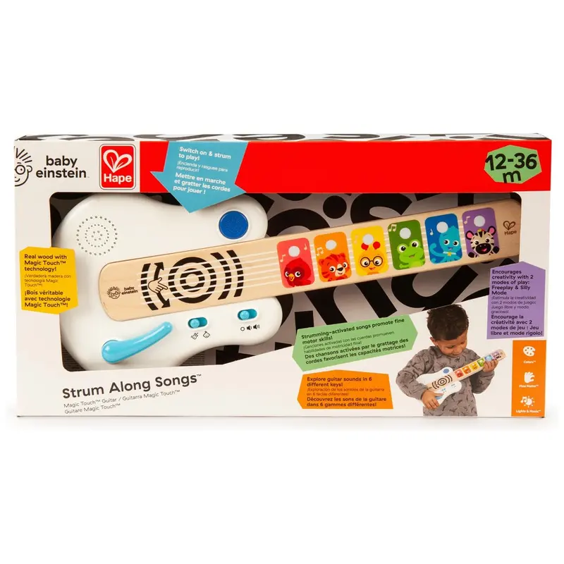 Hape Magic Touch Guitar With Song Features For Toddlers 1
