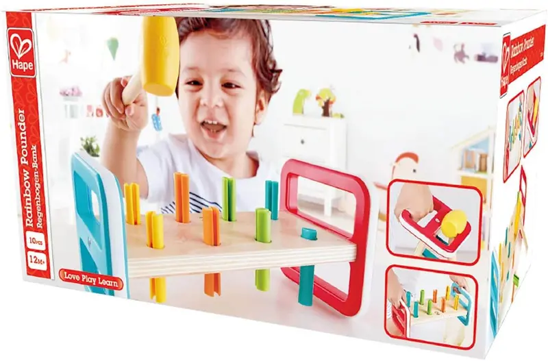 Hape Rainbow Pound & Tap Activity Toy 1