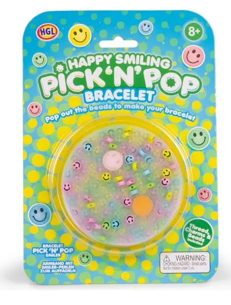 Happy Smiling Pick-And-Pop Bracelet – Tactile Pop Bead Jewelry For Kids 1
