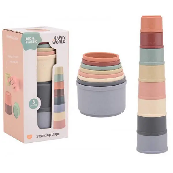 Happy World Eco-Friendly Stacking Cups For Babies 1