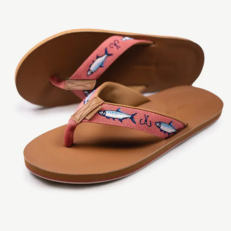 Hari Mari Shep Collection Flip Flops In Coastal Clay 1