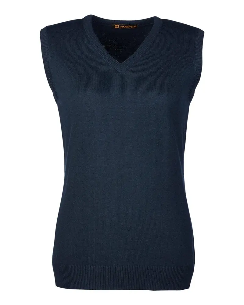 Harriton Ladies' Pilbloc V-Neck Sleeveless Sweater 1