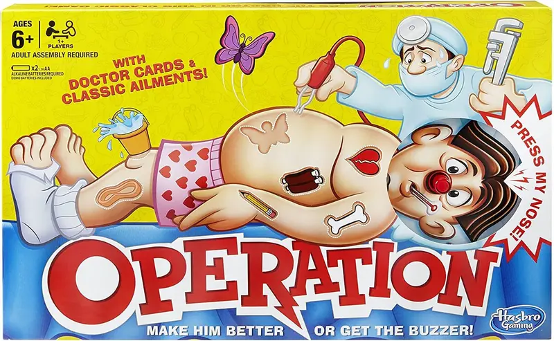 Hasbro Operation Game – Classic Electronic Surgery Challenge 1