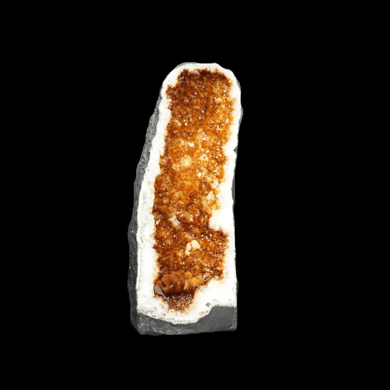 Heat-Treated Citrine Geode Cathedral – Vibrant Enhanced Mineral Display 1