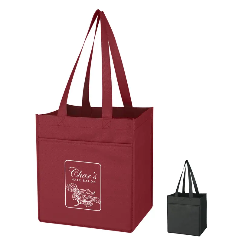 Heavy-Duty 6-Bottle Wine Tote – Non-Woven Fabric 1