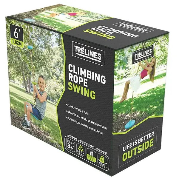 Heavy-Duty Climbing Rope Swing With Adjustable Height 1
