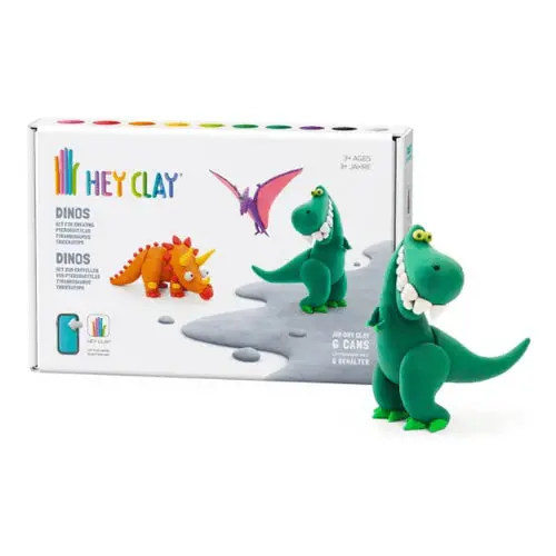 Hey Clay Dinosaur Collection – 6-Can Modeling Clay Kit 1