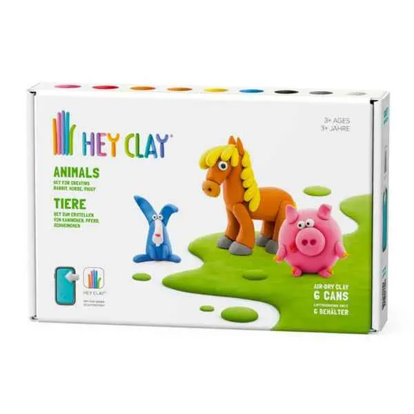 Hey Clay Modeling Set: Animal Figures For Kids 1