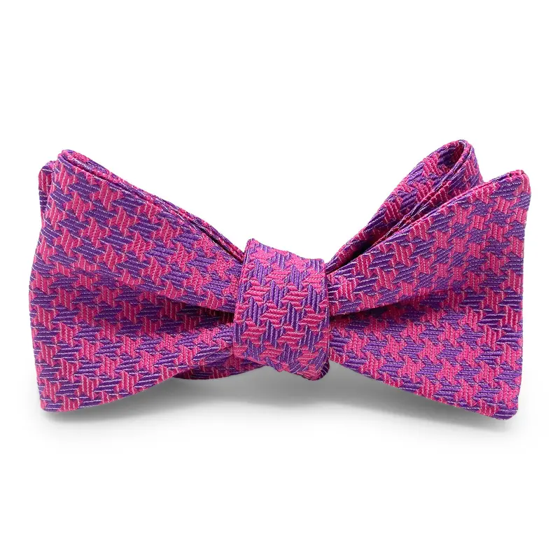 Highland Pink Bow Tie – Soft Cotton Blend 1