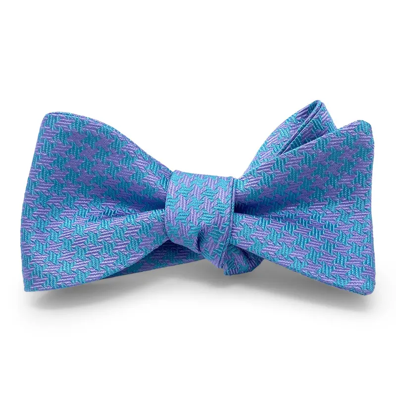 Highland Tartan Hair Bow In Royal Purple 1