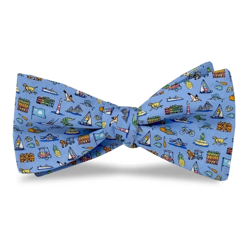 Holy City Bow Tie In Light Blue 1