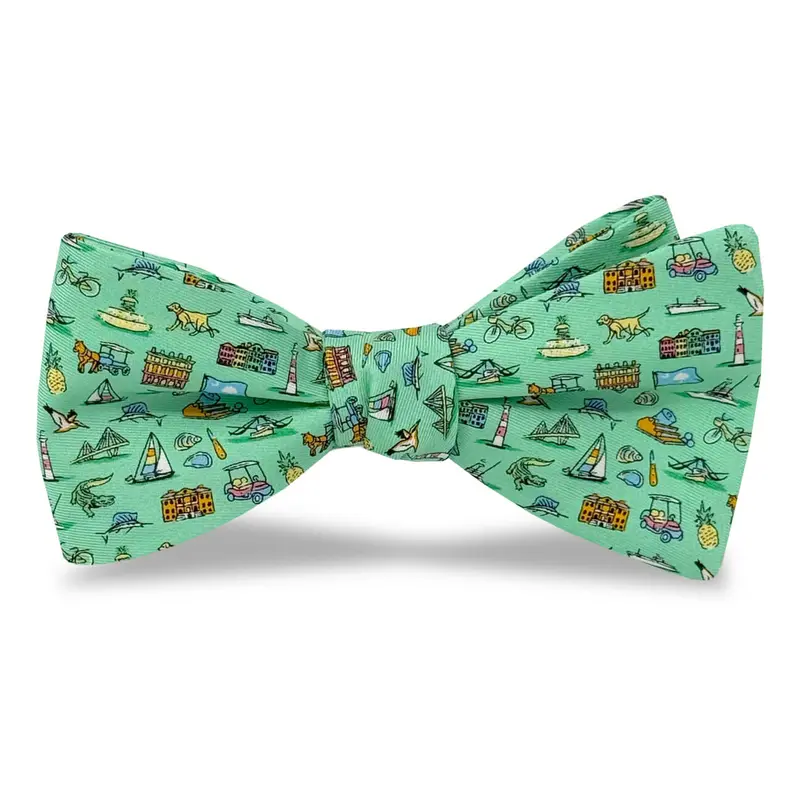 Holy City Bow Tie In Mint Green 1