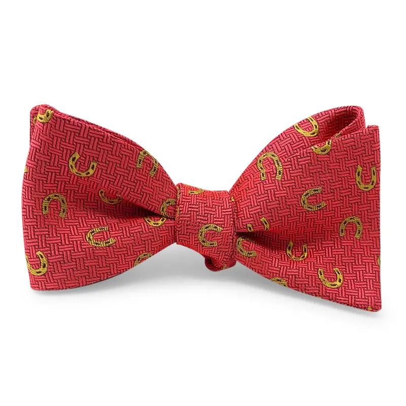 Horseshoe Surprise Hair Bow In Coral 1
