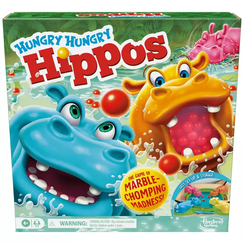 Hungry Hungry Hippos Classic Family Board Game 1