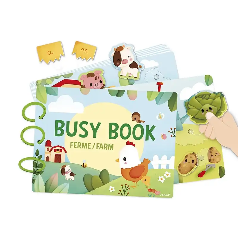Janod Farm-Themed Busy Book For Toddlers 1