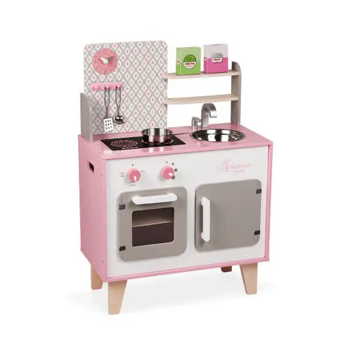 Janod Macaron-Themed Wooden Toy Kitchen Set 1
