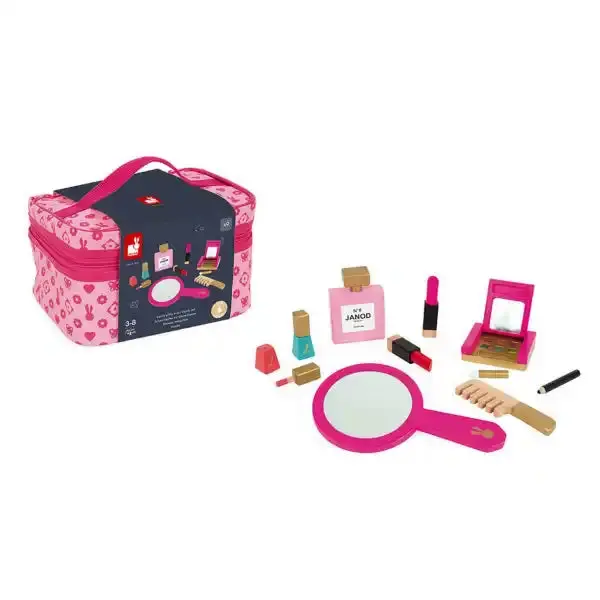 Janod Petite Miss Vanity Case With Mirror & Accessories 1
