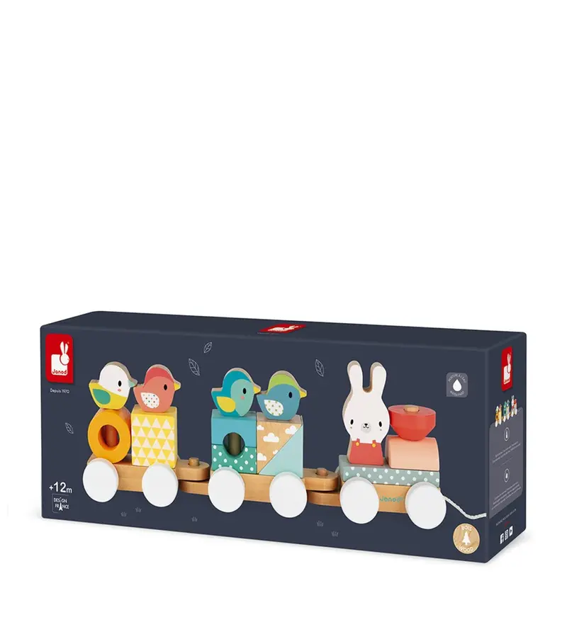 Janod Pure Wooden Pull-Along Train Toy 1