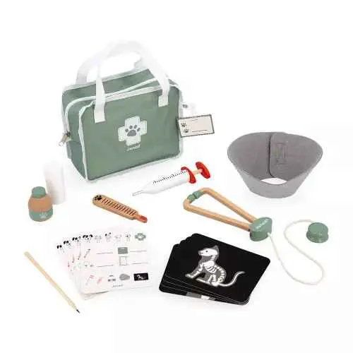 Janod Veterinarian Play Set – Pretend Care Case For Kids 1