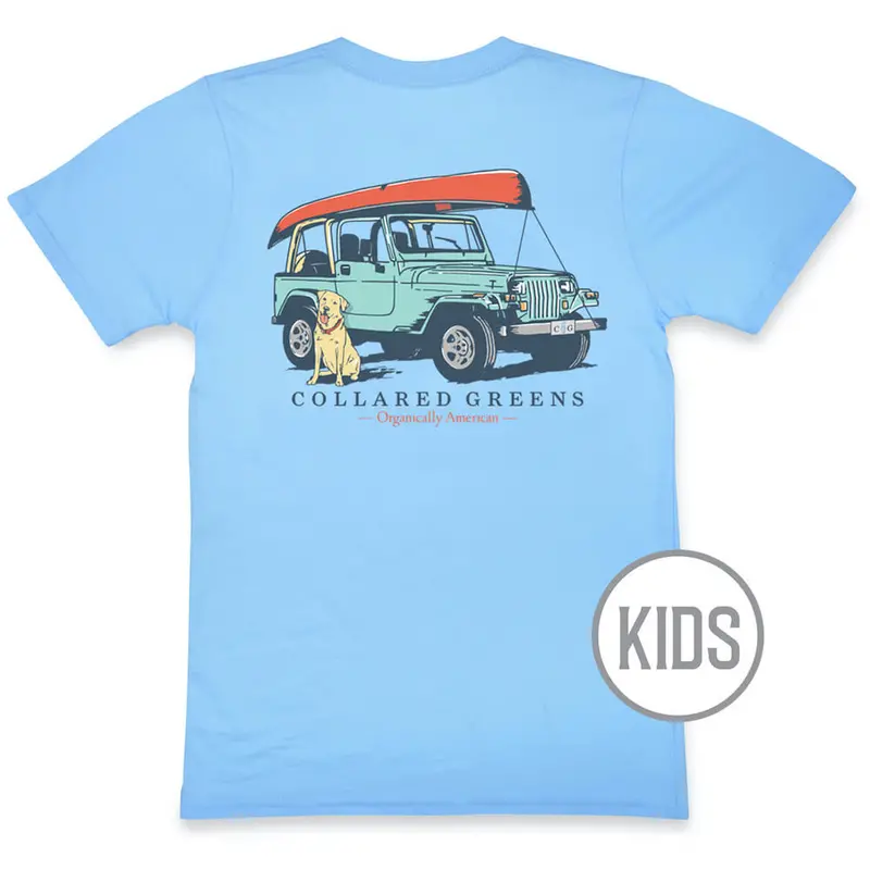Jeep Dog Carolina Kids Short Sleeve T-Shirt 1