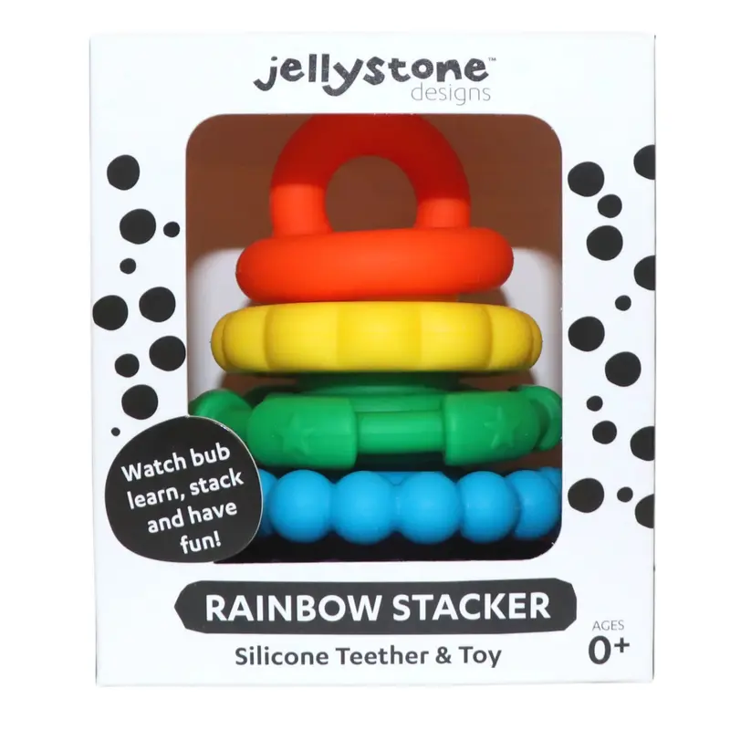 Jellystone Rainbow Stacker & Silicone Teether 1