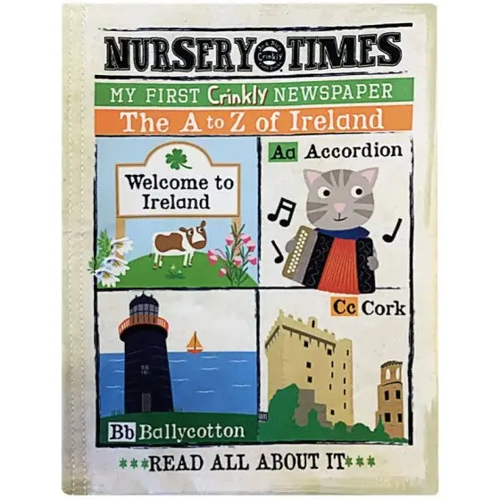 Jo & Nic Crinkly Cloth Book: Ireland-Themed Early Learning 1