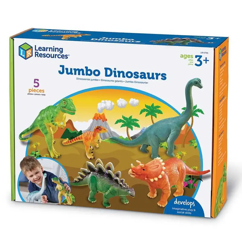 Jumbo-Sized Dinosaur Figurines For Early Learning 1
