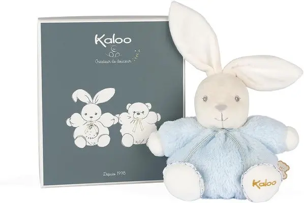 Kaloo Perle Chubby Rabbit Plush – Soft Blue Comfort Toy 1