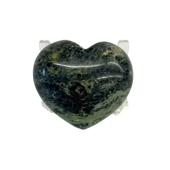 Kambaba Jasper Heart – Hand-Carved Healing Stone 1