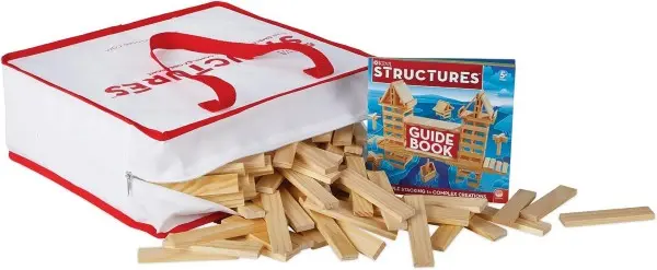 Keva Planks Construction Set – 400 Precision Wooden Blocks 1
